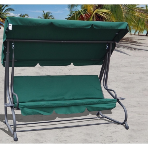 Huśtawka Ogrodowa Rozkładana 8011 Zielona